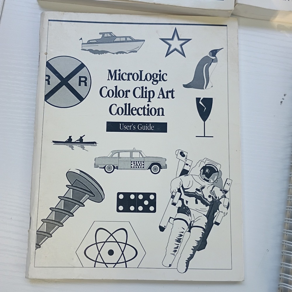Lot Of 8 Vtg Computer Printer Software Books Clipart Microsoft Printmaster PFS - Picture 10 of 15